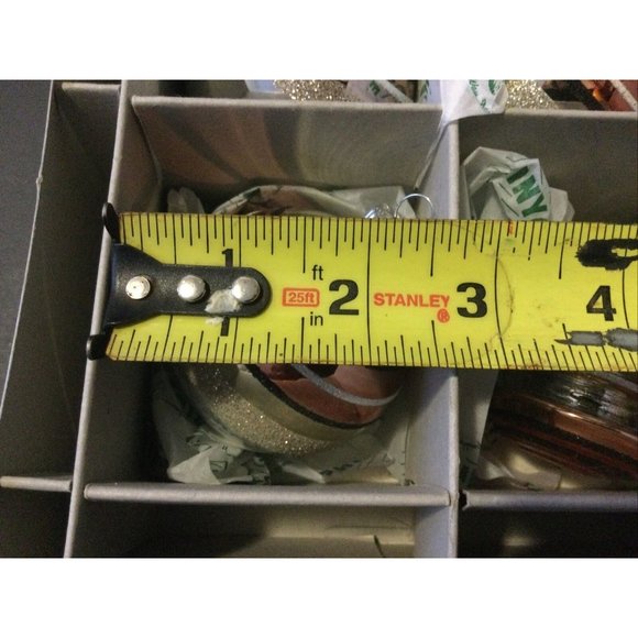 Christopher Radko Shiny Brite Glass Gold Silver Christmas Ornaments Set of 9 - Picture 5 of 5